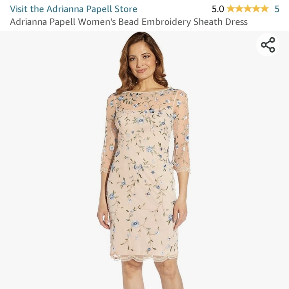 Beaded sheath dress